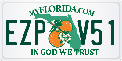 FL license plate EZPV51