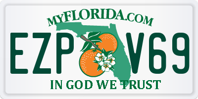 FL license plate EZPV69