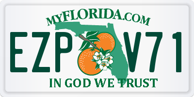 FL license plate EZPV71