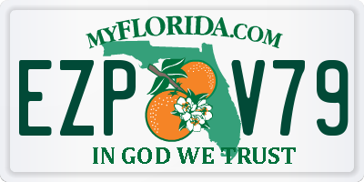 FL license plate EZPV79