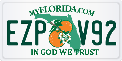 FL license plate EZPV92