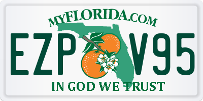 FL license plate EZPV95