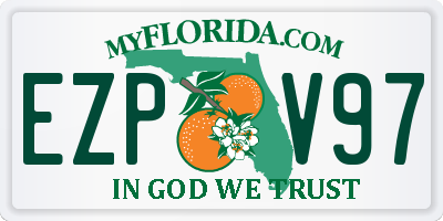 FL license plate EZPV97