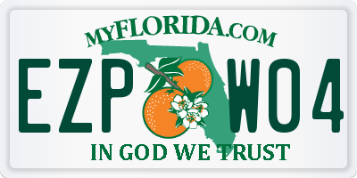 FL license plate EZPW04