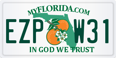 FL license plate EZPW31