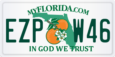 FL license plate EZPW46