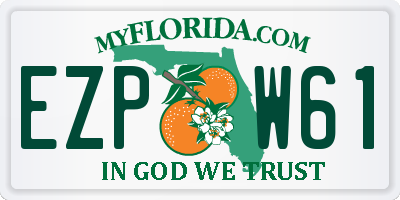 FL license plate EZPW61