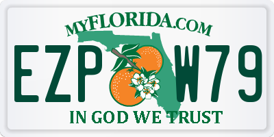 FL license plate EZPW79