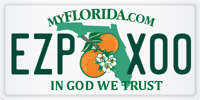 FL license plate EZPX00