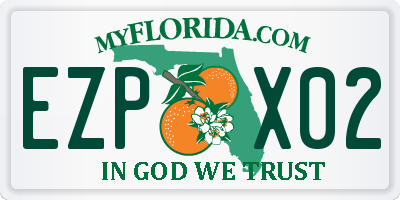 FL license plate EZPX02