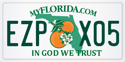 FL license plate EZPX05