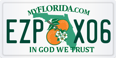 FL license plate EZPX06