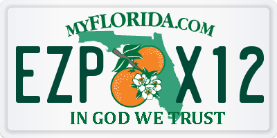 FL license plate EZPX12