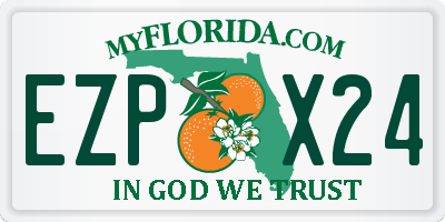 FL license plate EZPX24