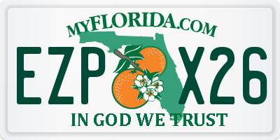 FL license plate EZPX26