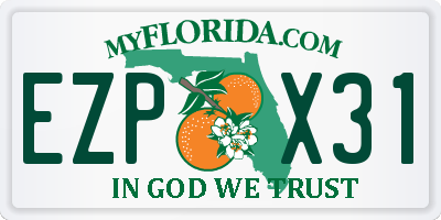 FL license plate EZPX31