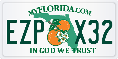 FL license plate EZPX32