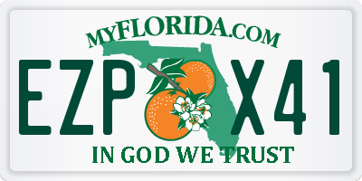 FL license plate EZPX41