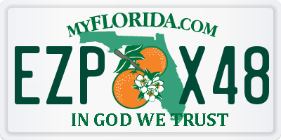 FL license plate EZPX48