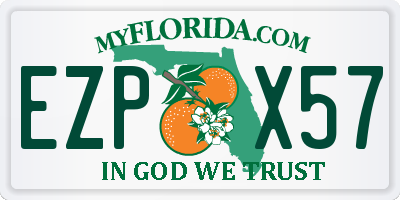 FL license plate EZPX57