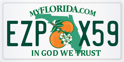 FL license plate EZPX59