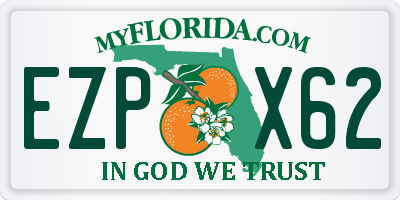 FL license plate EZPX62