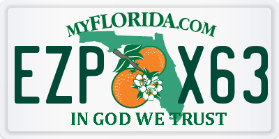 FL license plate EZPX63