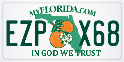 FL license plate EZPX68