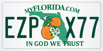 FL license plate EZPX77