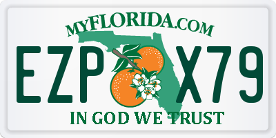 FL license plate EZPX79