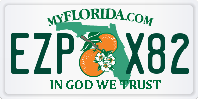 FL license plate EZPX82