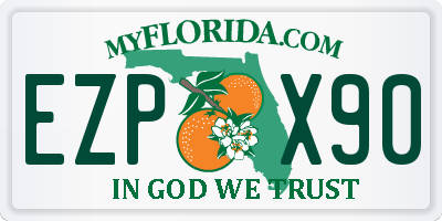 FL license plate EZPX90