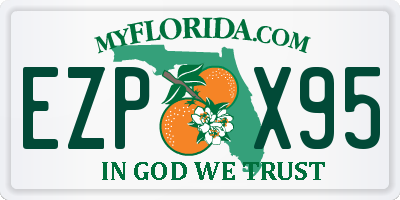 FL license plate EZPX95