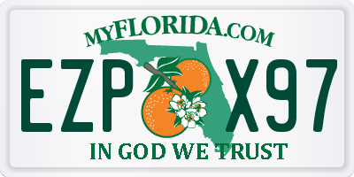 FL license plate EZPX97