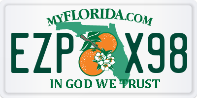 FL license plate EZPX98