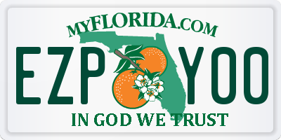 FL license plate EZPY00