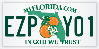 FL license plate EZPY01