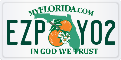 FL license plate EZPY02