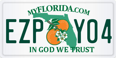 FL license plate EZPY04