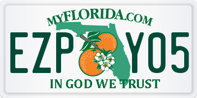 FL license plate EZPY05