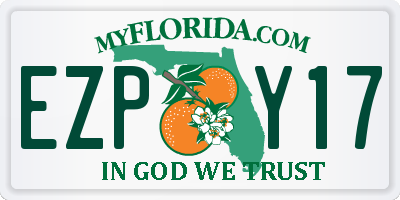 FL license plate EZPY17