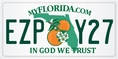 FL license plate EZPY27