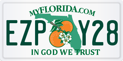 FL license plate EZPY28