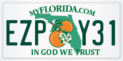 FL license plate EZPY31