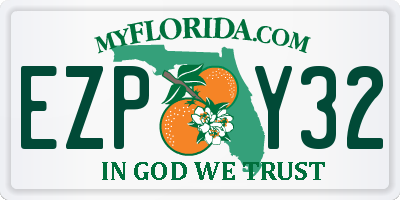 FL license plate EZPY32