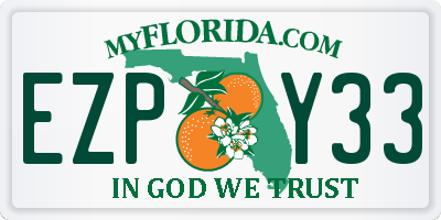 FL license plate EZPY33