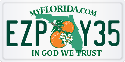 FL license plate EZPY35