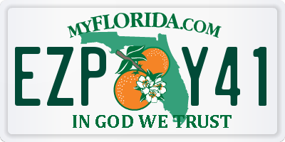 FL license plate EZPY41