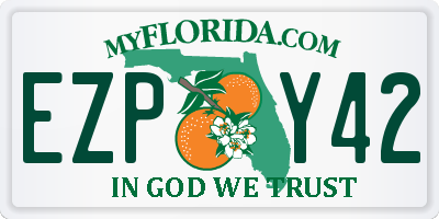 FL license plate EZPY42