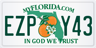 FL license plate EZPY43